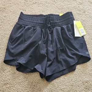 All In Motion Women's Active High-Rise Shorts Black Size Small
